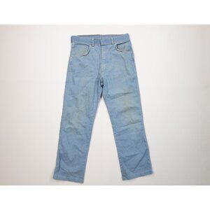 Vintage 80s 90s Wrangler Mens 32x27 Distressed Straight Leg Denim Jeans USA
